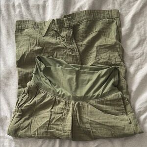 Old Navy Maternity Foldover-Waist Ankle Pants